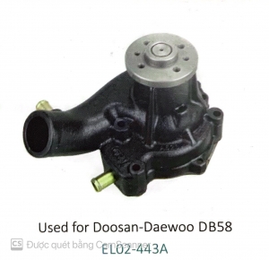 Bơm Nước (Sử dụng cho xe DOOSAN - DAEWOO DB58)