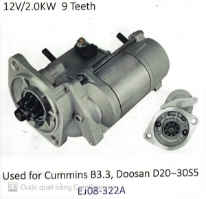 Bộ Đề (Sử dụng cho xe nâng CUMMINS B3.3 và xe nâng DOOSAN D20-30S5)
