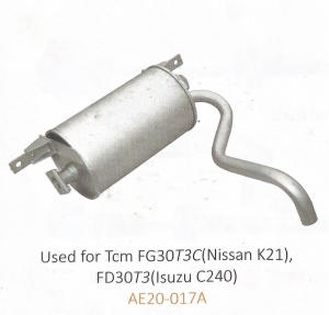 Bộ Giảm Âm Ống Xả (Sử dụng cho xe nâng TCM FG30T13C, FD30T3)