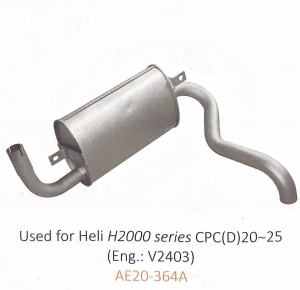 Bộ Giảm Âm Ống Xả (Sử dụng cho xe nâng HELI H2000 CPCD20-25)